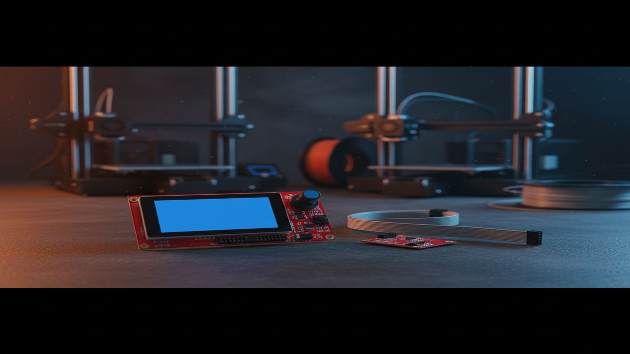 نمایشگر پرینتر سه بعدی