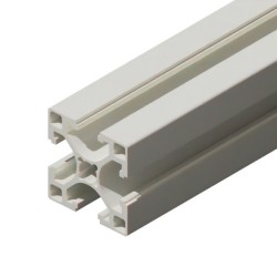 پروفیل آلومینیومی شیاردار 40*40 متوسط آنودایز نقره‌ای