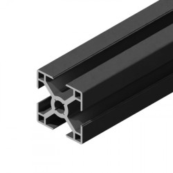 پروفیل آلومینیومی شیاردار 30*30 سبک آنودایز مشکی