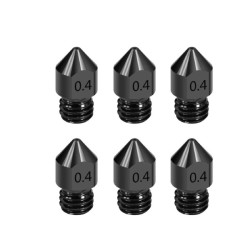 نازل اکسترودر استیل سخت کاری شده Hardened Steel Nozzles MK8 برای فیلامنت 1.75