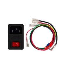 سوکت پاور به همراه سوئیچ و فیوز