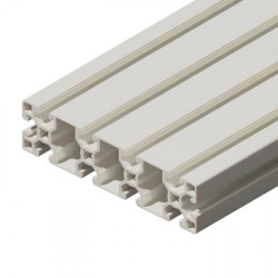 پروفیل آلومینیومی شیاردار 180*45 آنودایز نقره‌ای