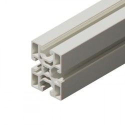 پروفیل آلومینیومی شیاردار 60*45 متوسط آنودایز نقره‌ای