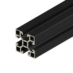 پروفیل آلومینیومی شیاردار 45*45 سنگین آنودایز مشکی