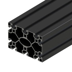 پروفیل آلومینیومی شیاردار 135*90 آنودایز مشکی