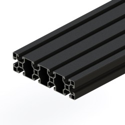 پروفیل آلومینیومی شیاردار 180*45 آنودایز مشکی