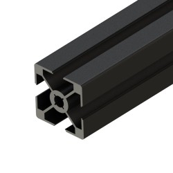 پروفیل آلومینیومی شیاردار 25*25 آنودایز مشکی