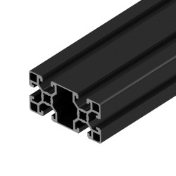 پروفیل آلومینیومی شیاردار 90*45 سنگین آنودایز مشکی