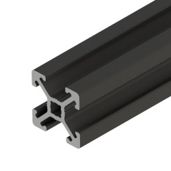 پروفیل آلومینیومی شیاردار 15*15 آنودایز مشکی