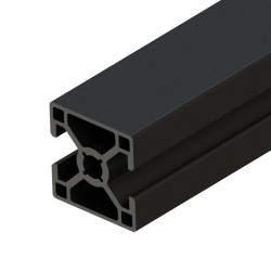 پروفیل آلومینیومی شیاردار 30*30 دو طرف بسته 2CH مشکی