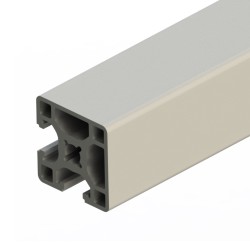 پروفیل آلومینیومی شیاردار 40*40 سنگین دو طرف بسته 2CL نقره ای