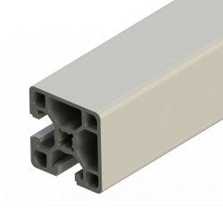 پروفیل آلومینیومی شیاردار 45*45 سنگین دو طرف بسته 2CL نقره ای