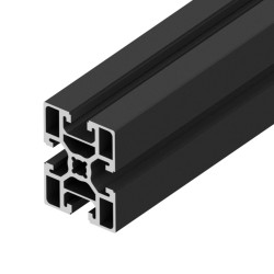 پروفیل آلومینیومی شیاردار 60*45 متوسط آنودایز مشکی